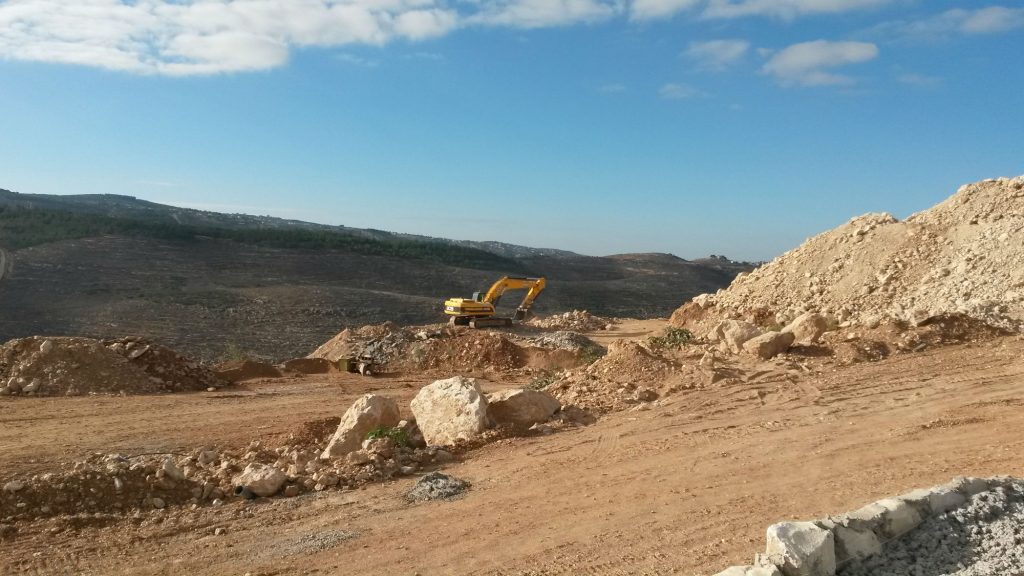 בראשי, מחפר, עבודות בכביש, פיתוח, תשתית